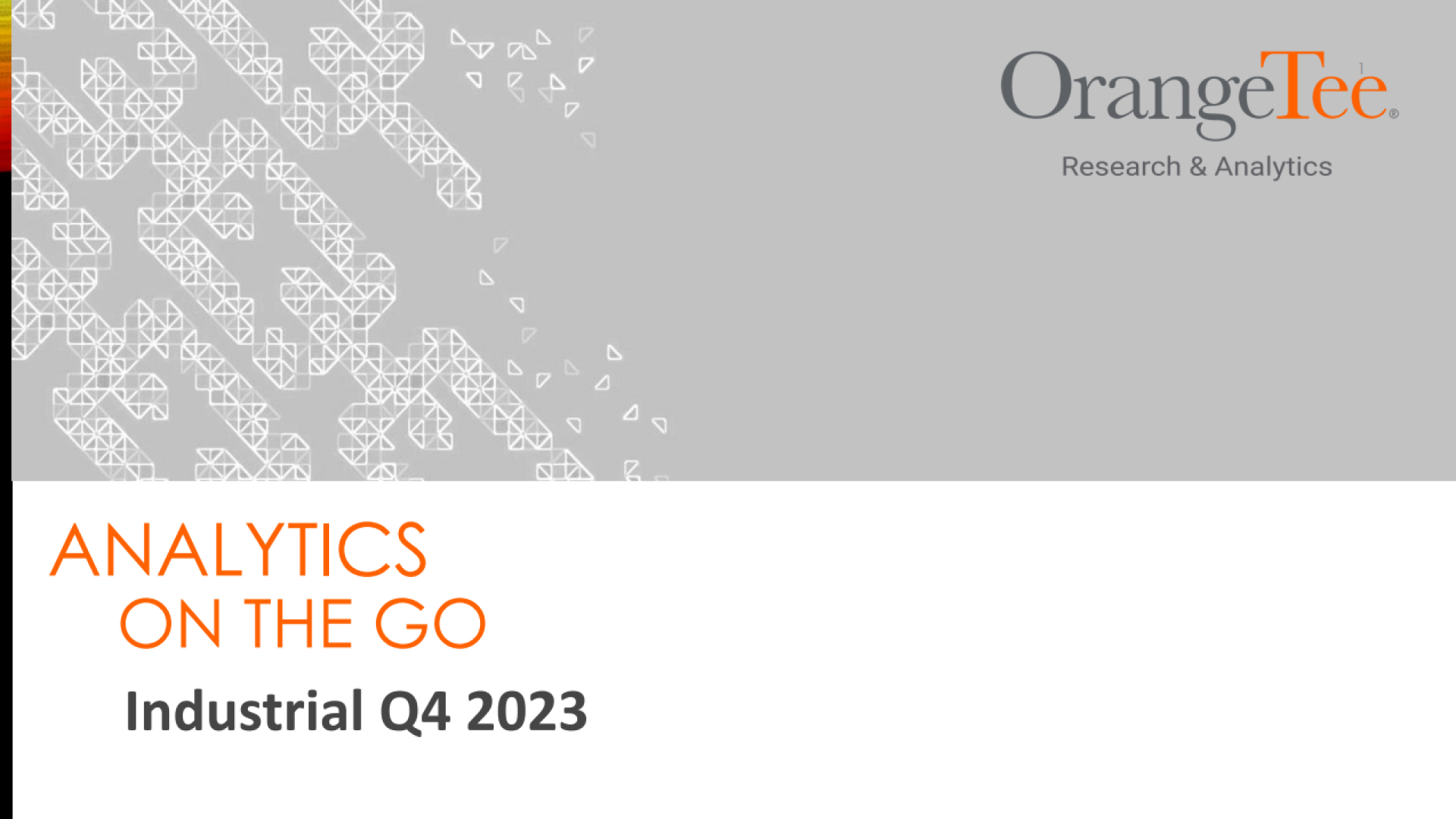 Industrial Analytics on the Go Q4 2023